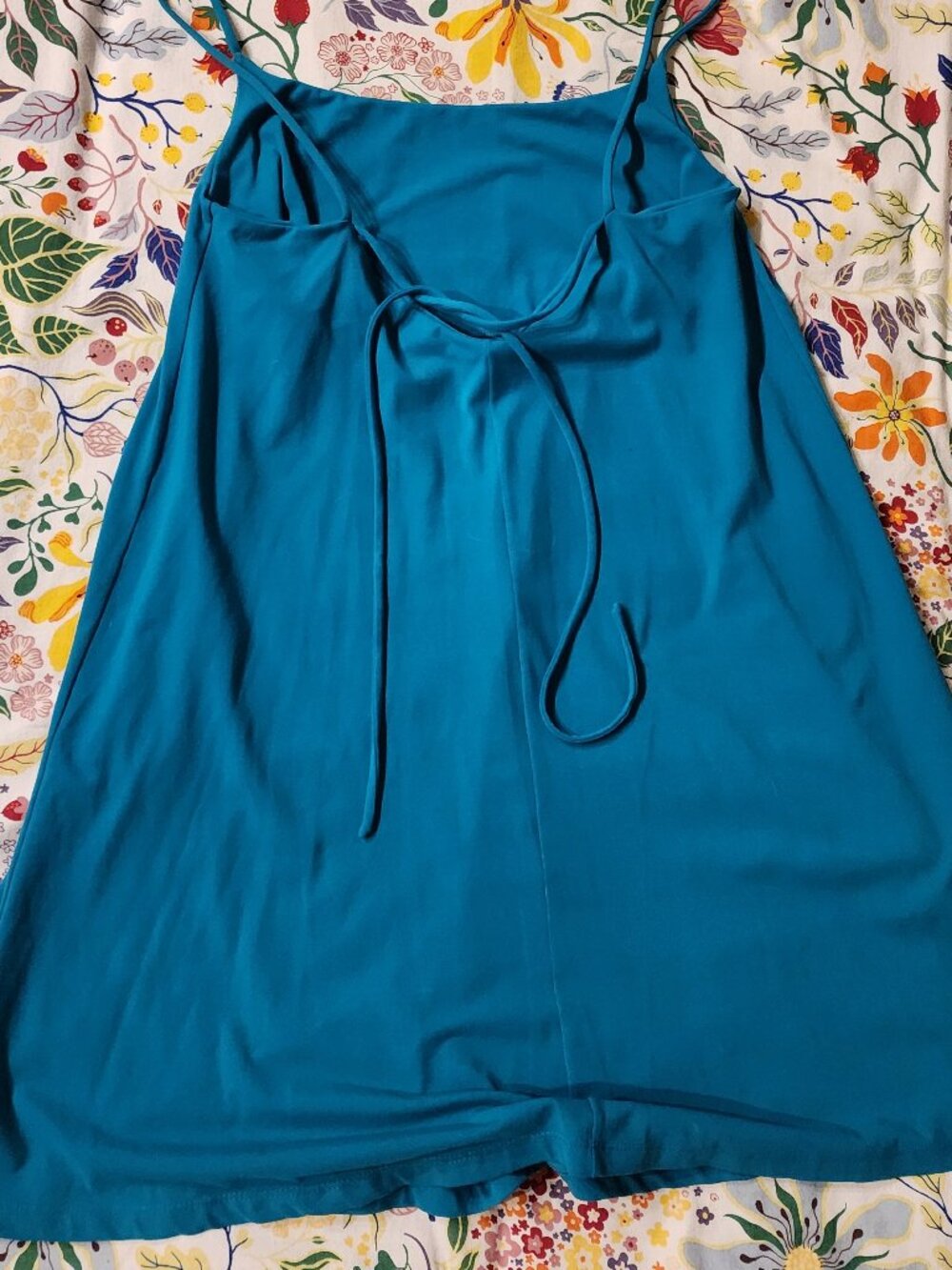 Susana Monaco Teal Mini Dress , Size L - Picture 2 of 2